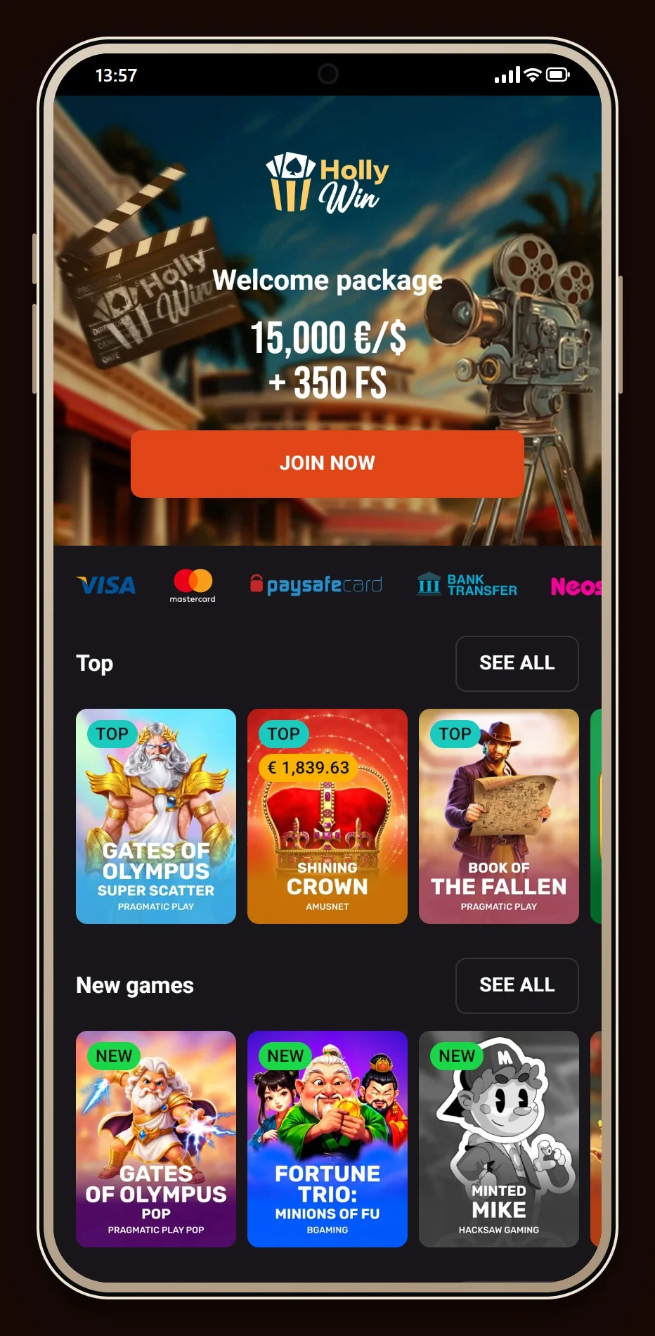 casino MuchBetter: a entrada do Hollywin